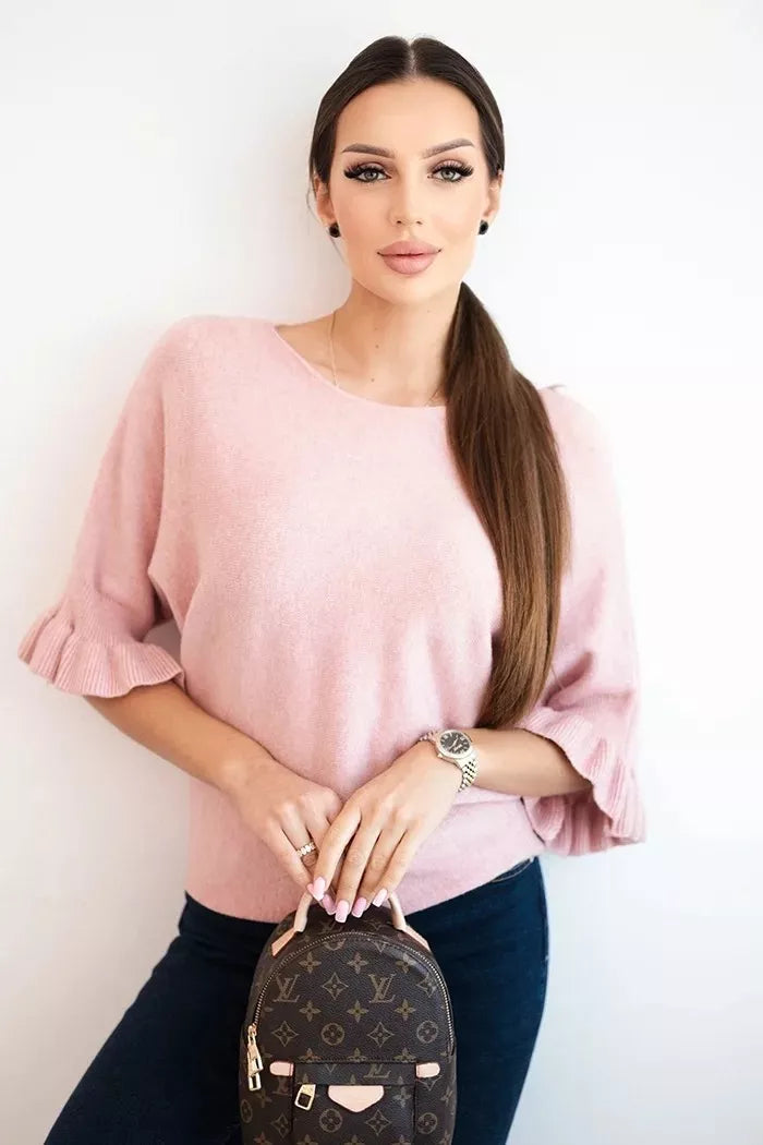 Moteriškas rožinis megztinis Avril