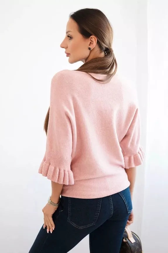 Moteriškas rožinis megztinis Avril