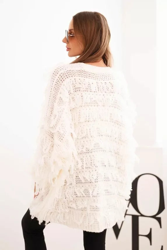 Moteriškas baltas kardiganas Uma