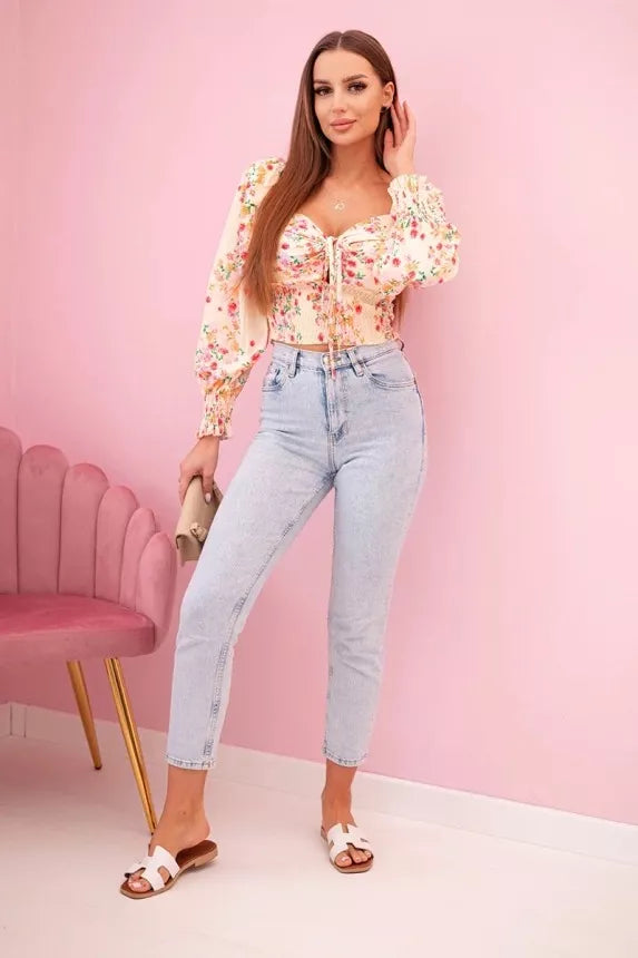 Moteriška geltonos spalvos palaidinė Doni