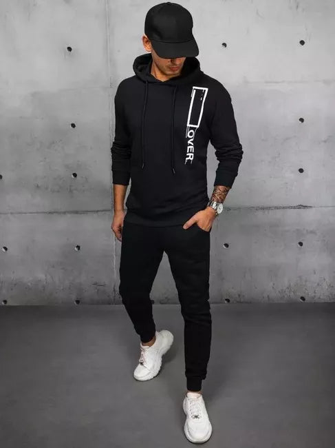 Vyriškas juodos spalvos komplektas Over