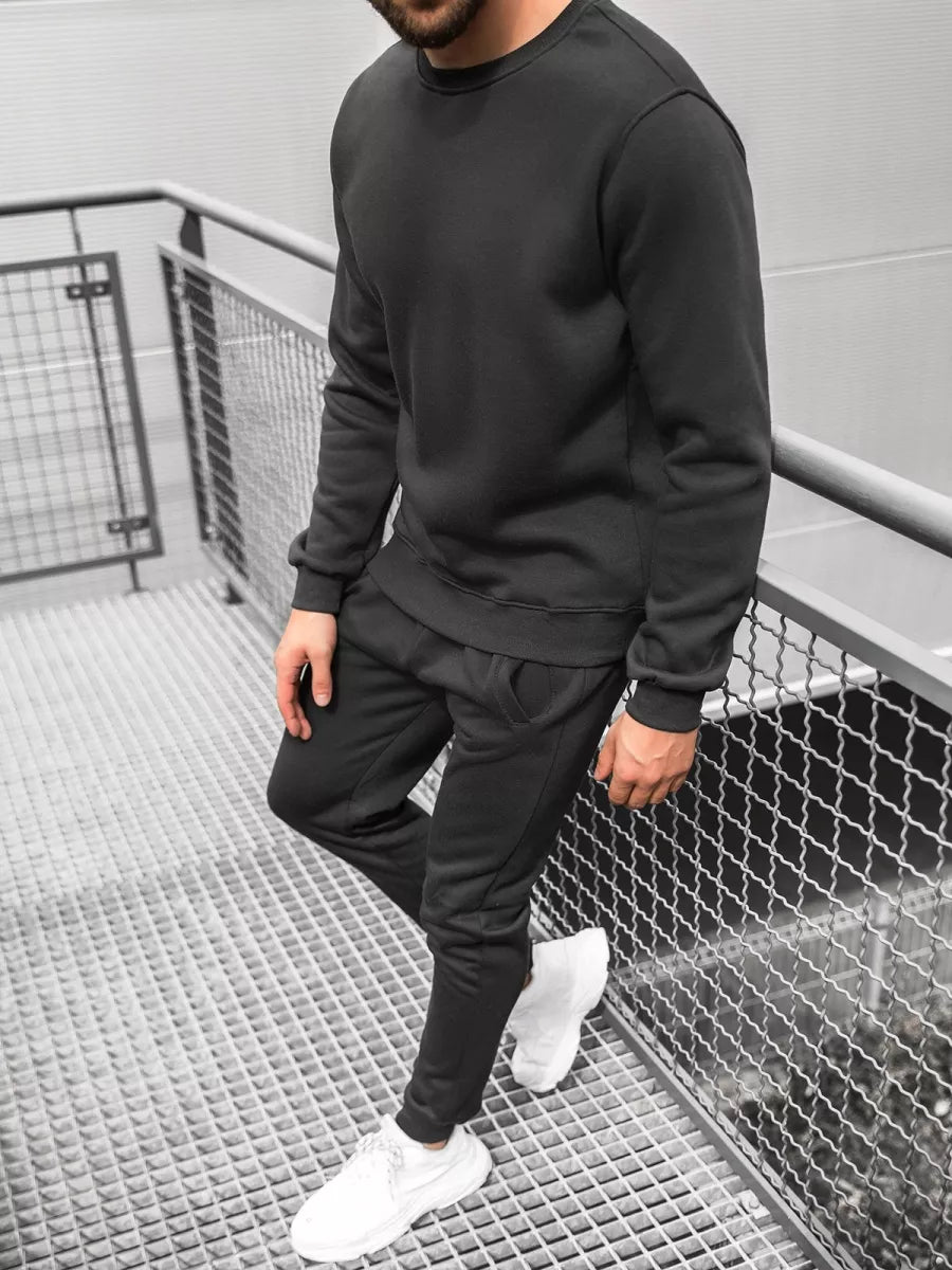 Juodas vyriškas sportinis kostiumas Vitol