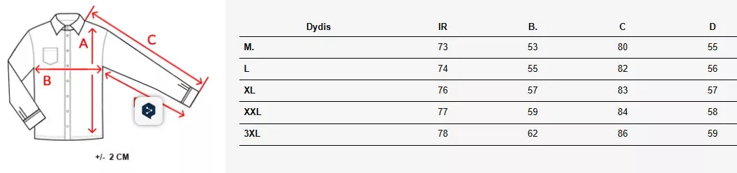 Vyriški šviesiai mėlyni marškiniai ilgomis rankovėmis Prince