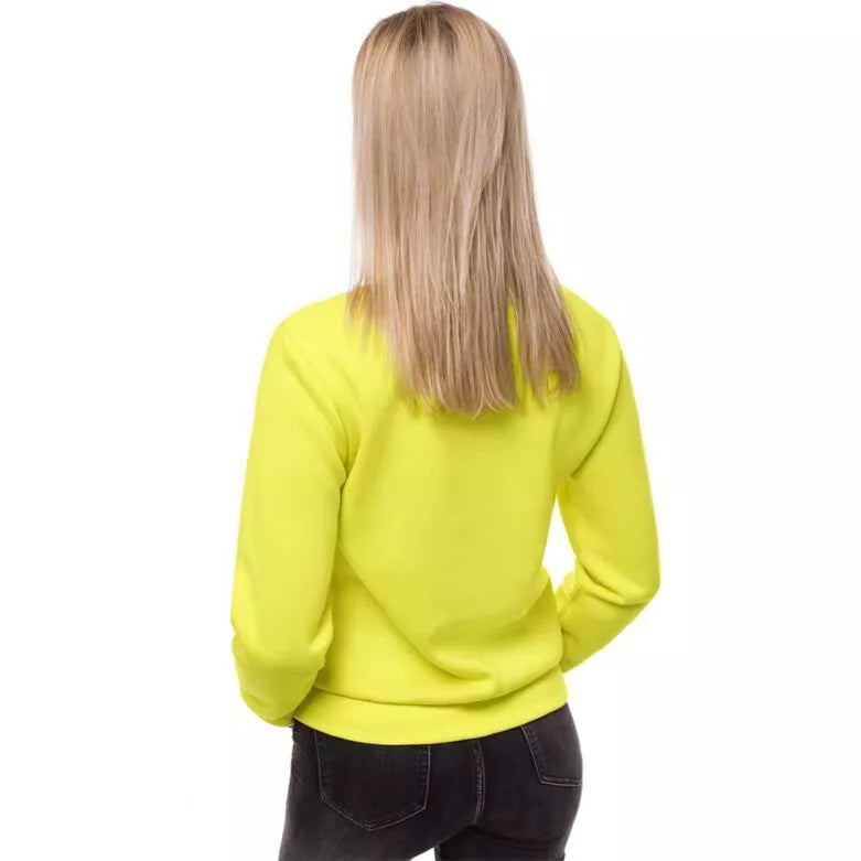 Geltonas moteriškas džemperis be gobtuvo No ProbLama