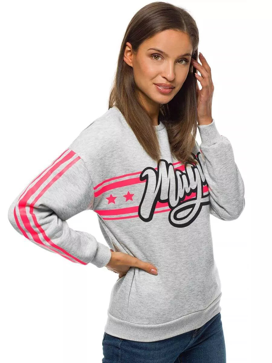 Pilkos spalvos džemperis Magic