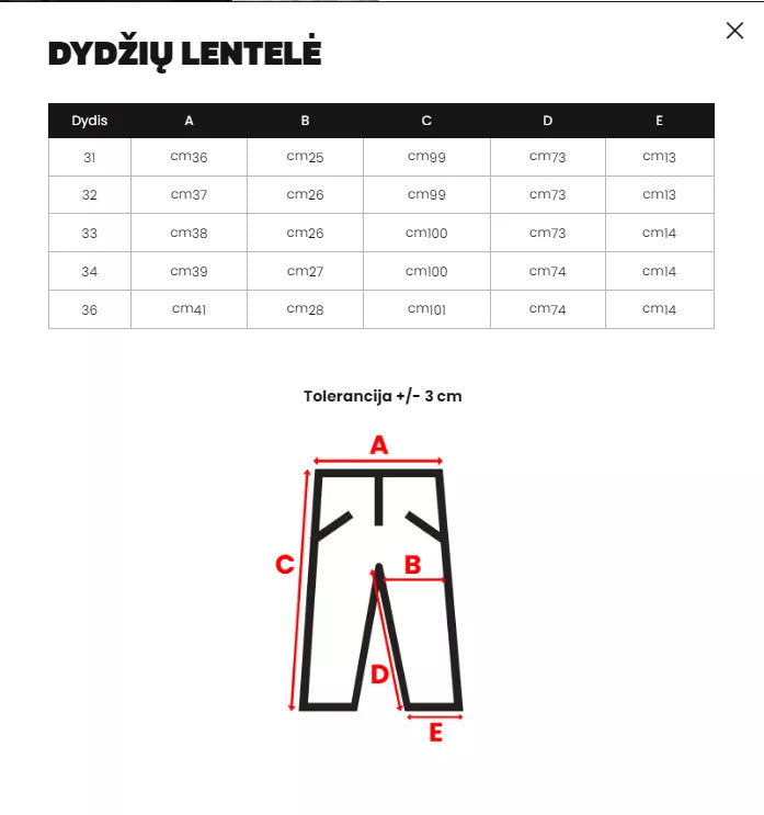 Džinsai juodos spalvos Suran