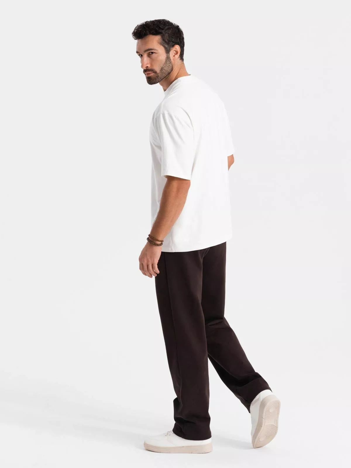 Vyriški baltos spalvos marškinėliai Doman