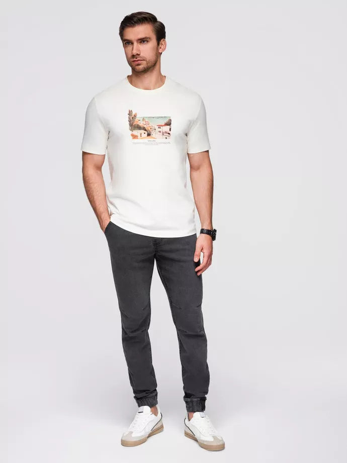 Vyriškos pilkos spalvos kelnės Cosmi