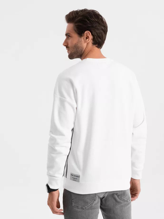 Vyriškas baltos/pilkos spalvos džemperis Tomson