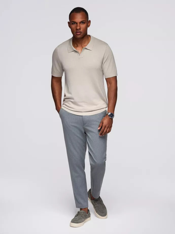 Vyriški pilki polo marškinėliai Mark