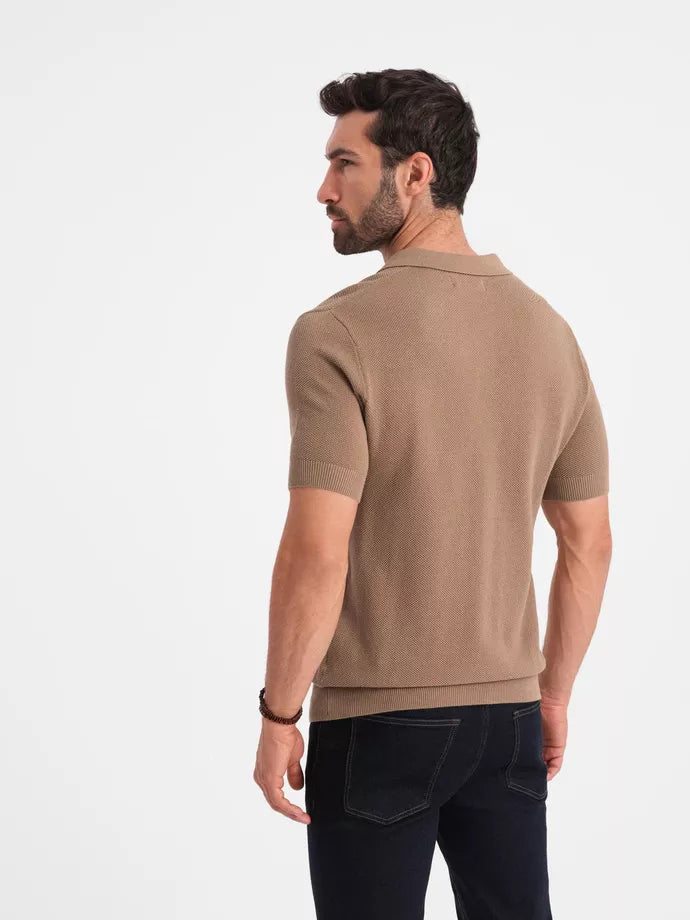 Vyriški rudos spalvos polo marškinėliai Swing