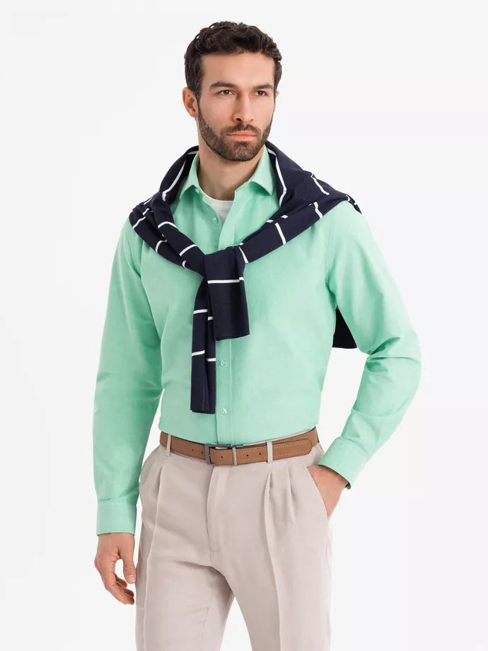 Vyriški mėtinės spalvos marškiniai Adrian