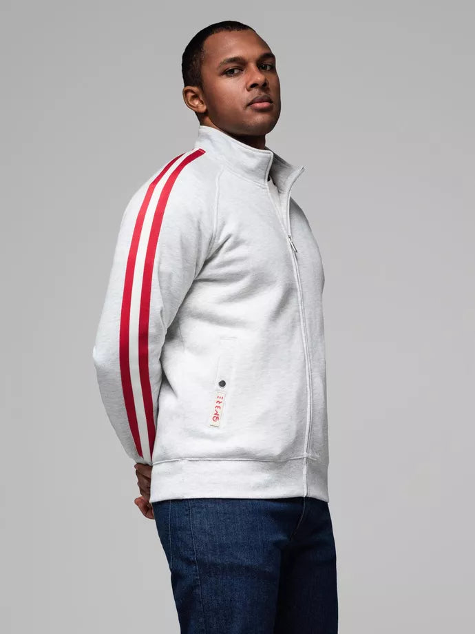 Vyriškas pilkos spalvos megztinis aukštu kaklu Olin