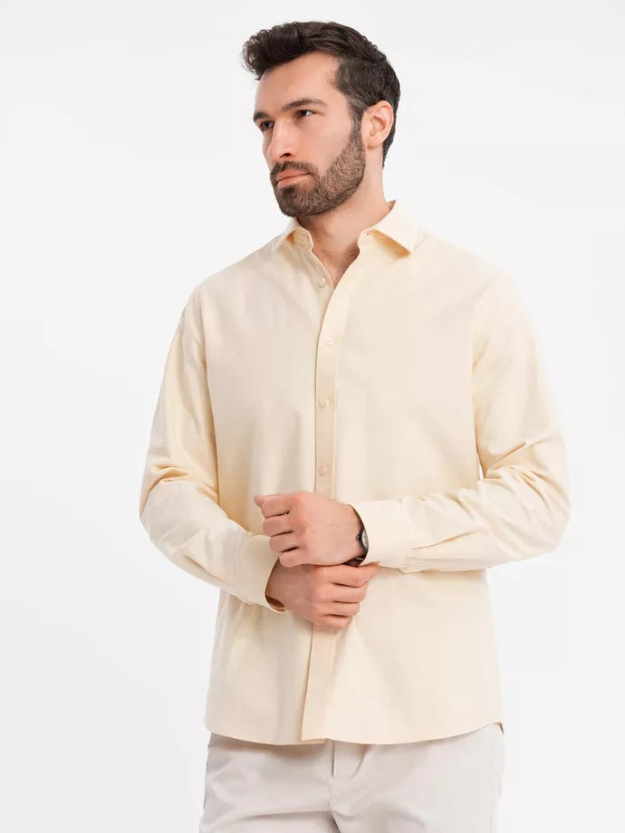 Vyriški geltonos spalvos marškiniai Adrian