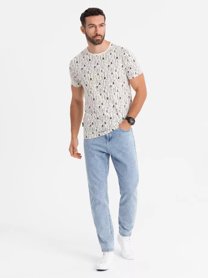 Vyriški baltos spalvos marškinėliai Authentic