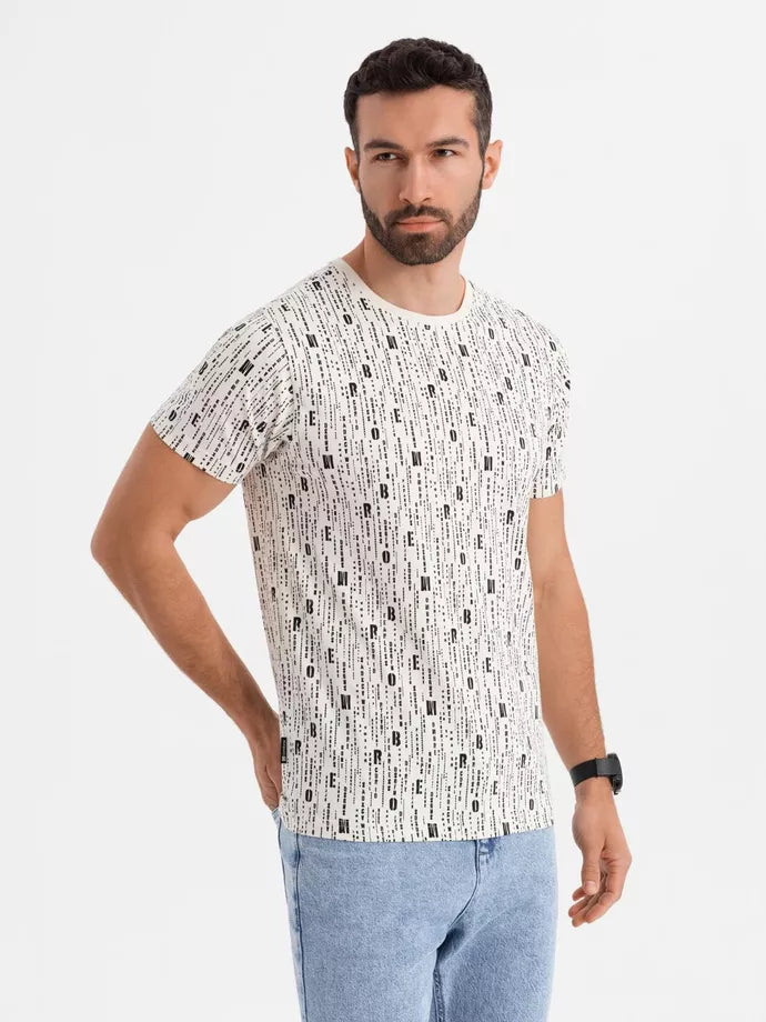 Vyriški baltos spalvos marškinėliai Authentic