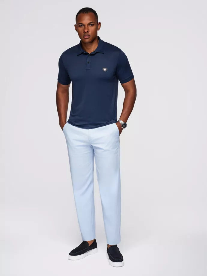 Vyriški tamsiai mėlyni polo marškinėliai Exim