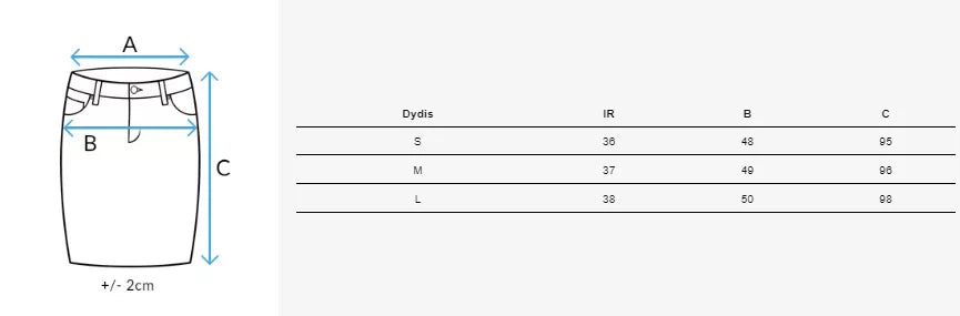 Ilgas džinsinis melsvas sijonas Virton