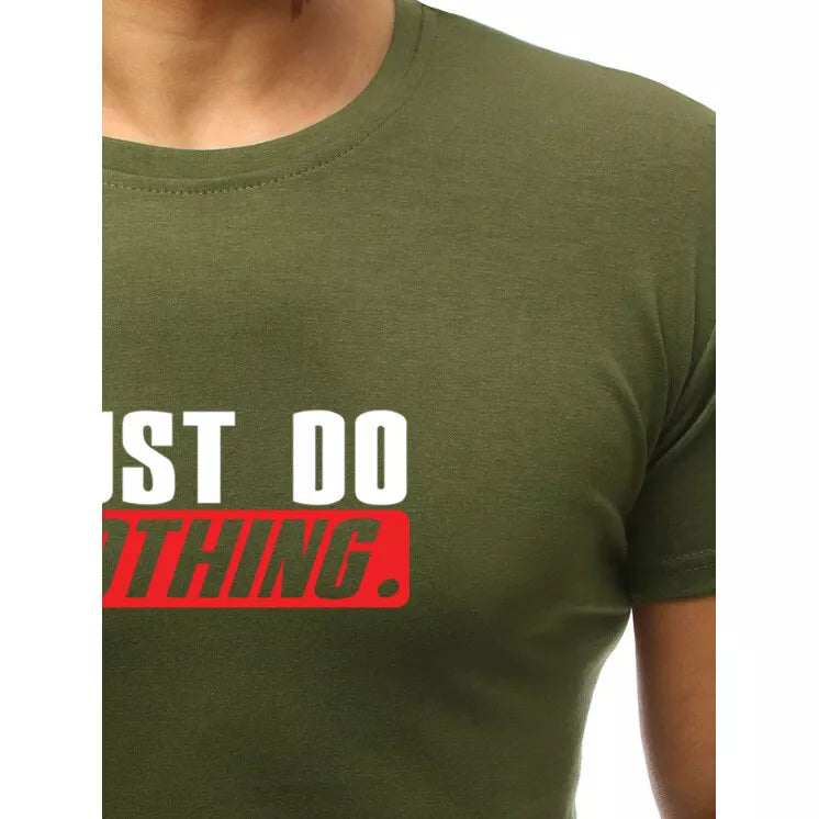 Chaki vyriški marškinėliai Just do nothing
