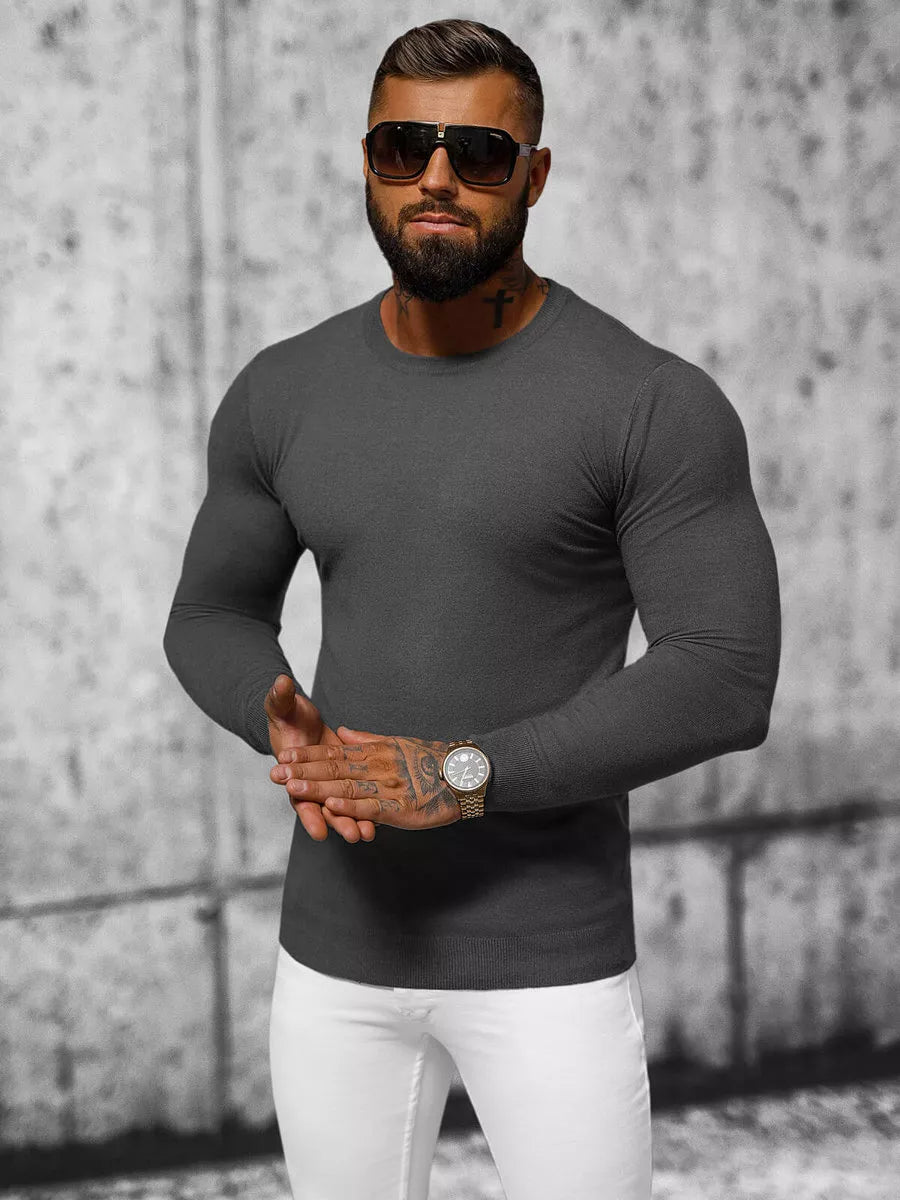 Tamsiai pilkas megztinis vyrams Zadal