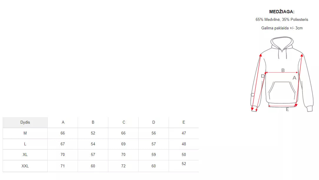 Šviesiai mėlynos spalvos vyriškas džemperis su gobtuvu Buvoli