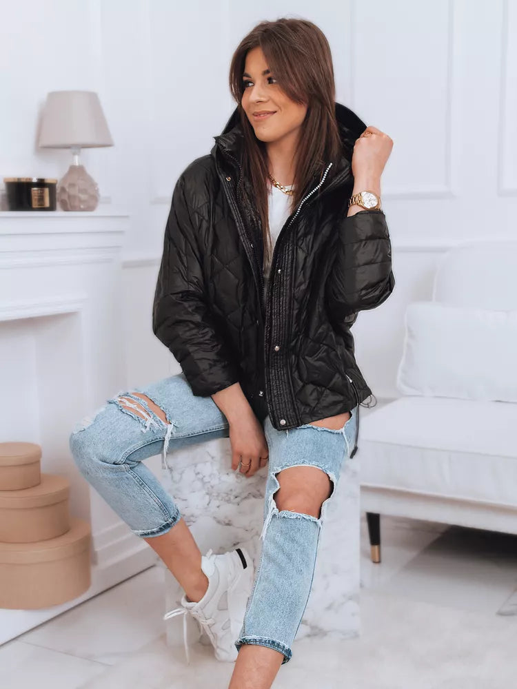 Juoda moteriška striukė Roma