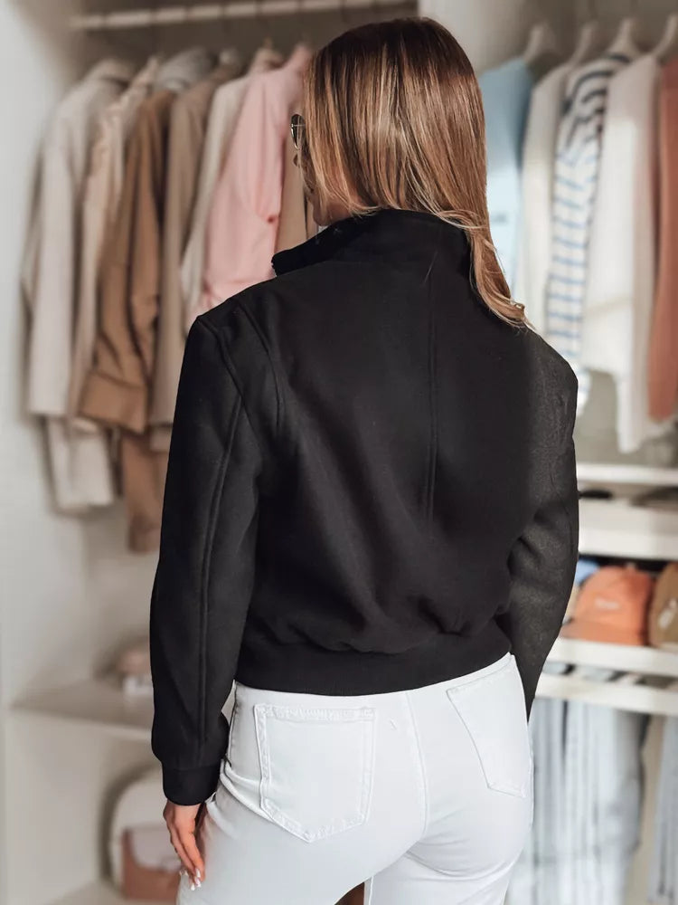 Juoda moteriška oversize bomber striukė Milina