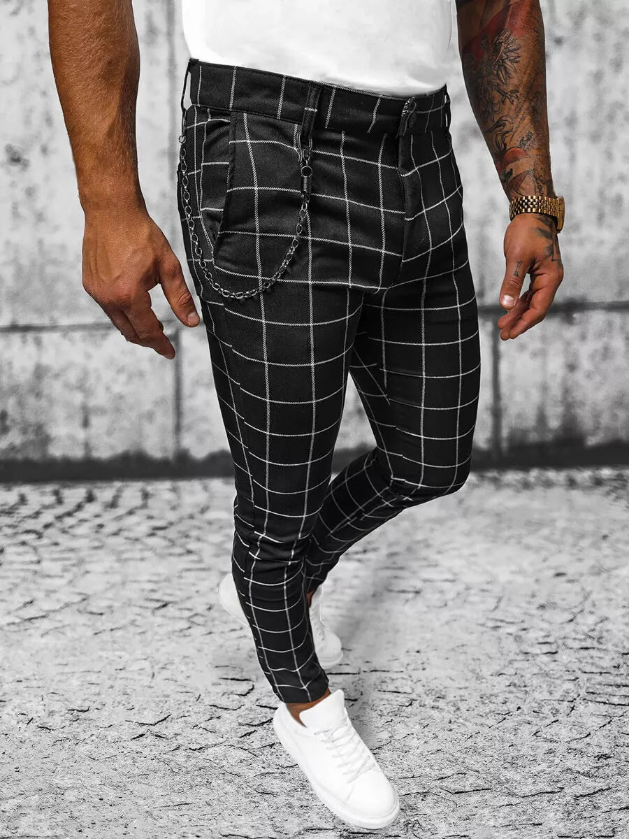 Juodos vyriškos kelnės Chino