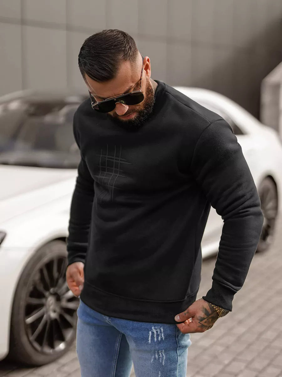 Juodos spalvos džemperis Ethan