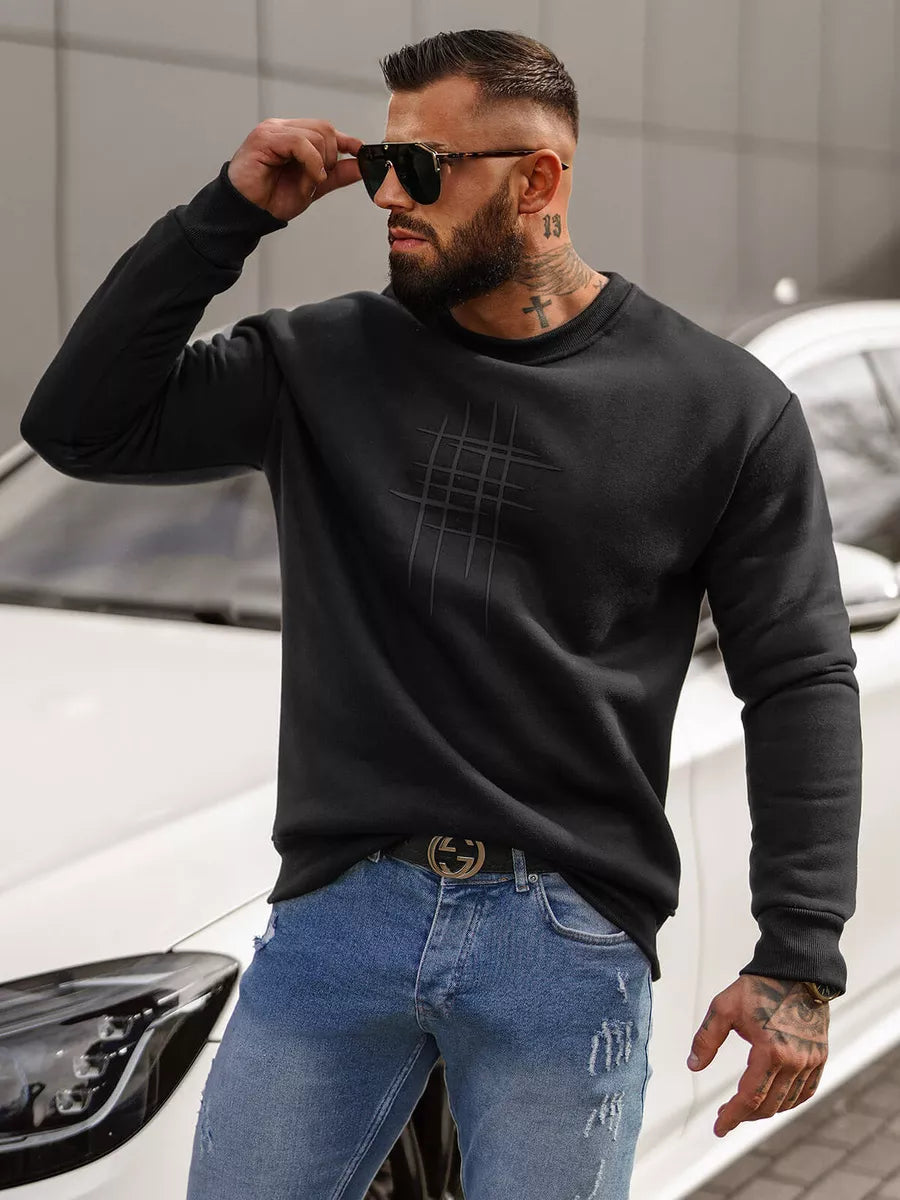 Juodos spalvos džemperis Ethan