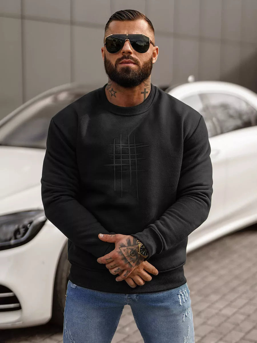 Juodos spalvos džemperis Ethan