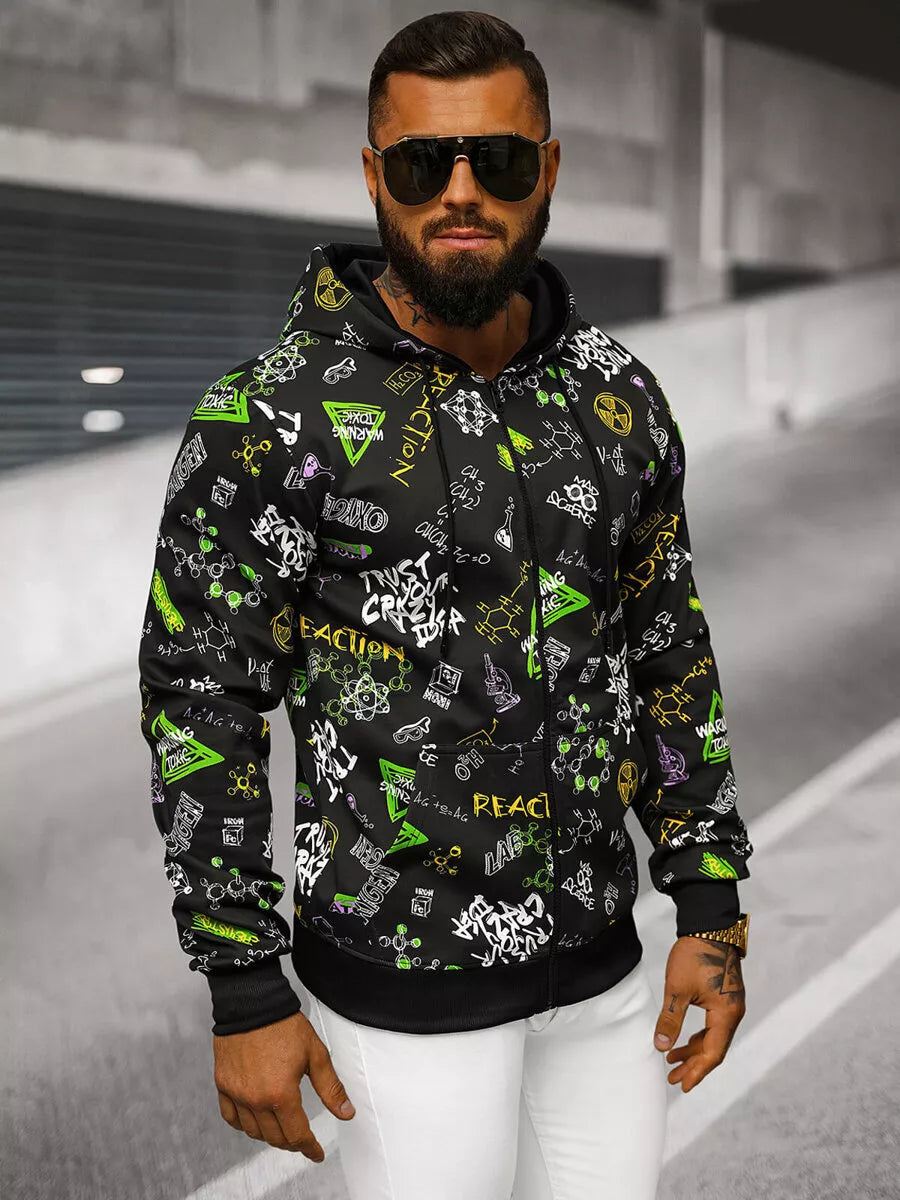 Juodos spalvos džemperis Scientist