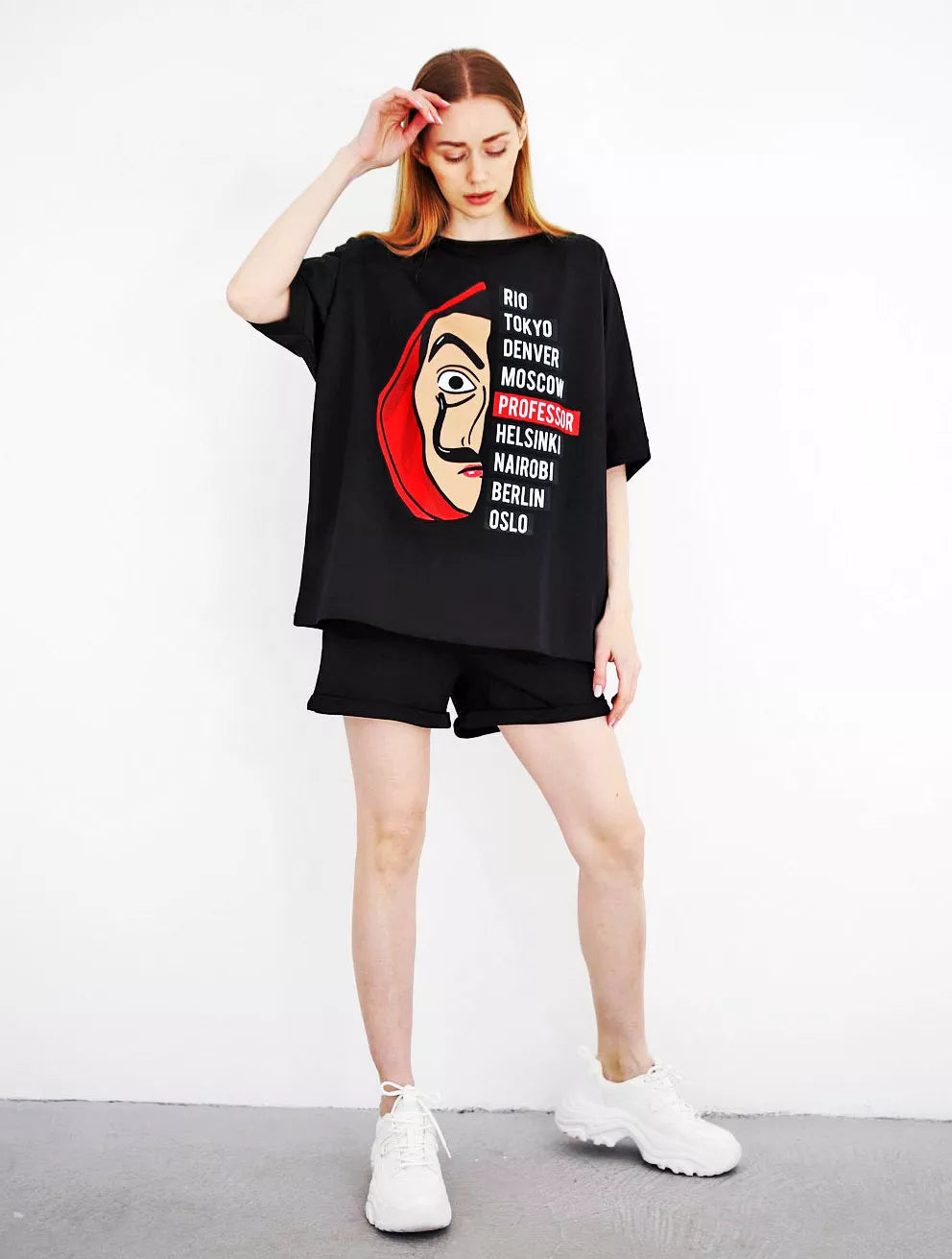 Juodas moteriškas komplektas Vendetta