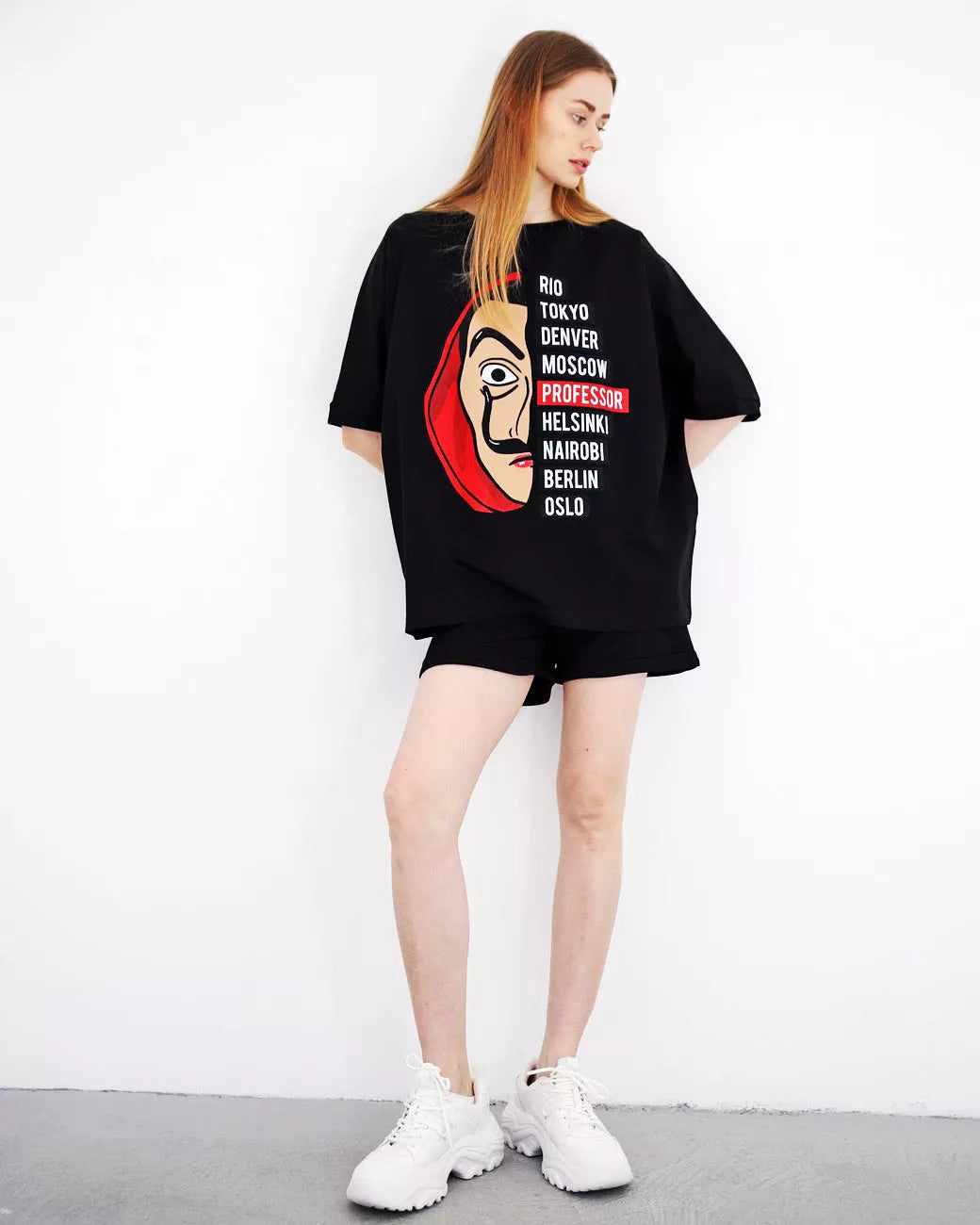 Juodas moteriškas komplektas Vendetta