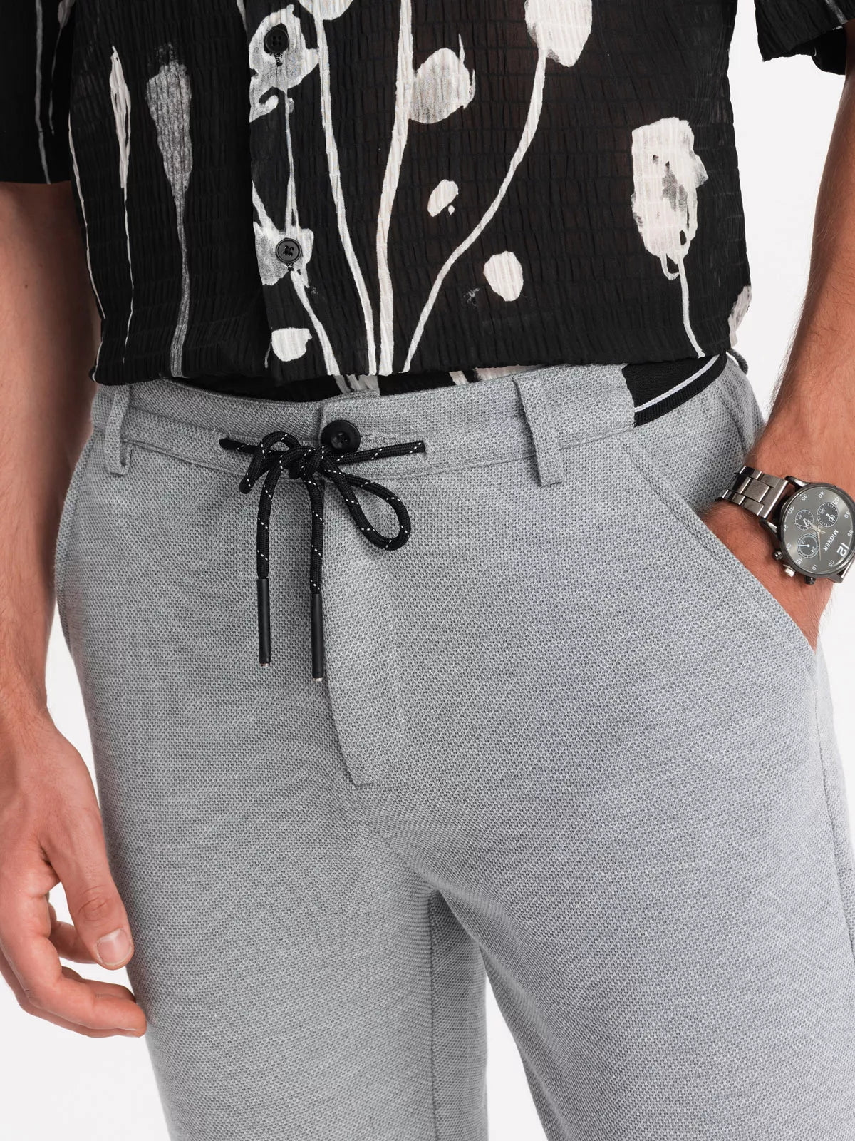 Pilkos spalvos kelnės Miren