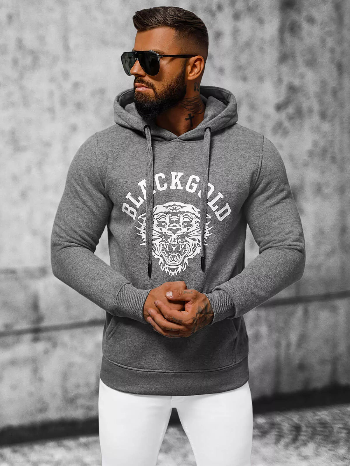 Pilkas džemperis Gold