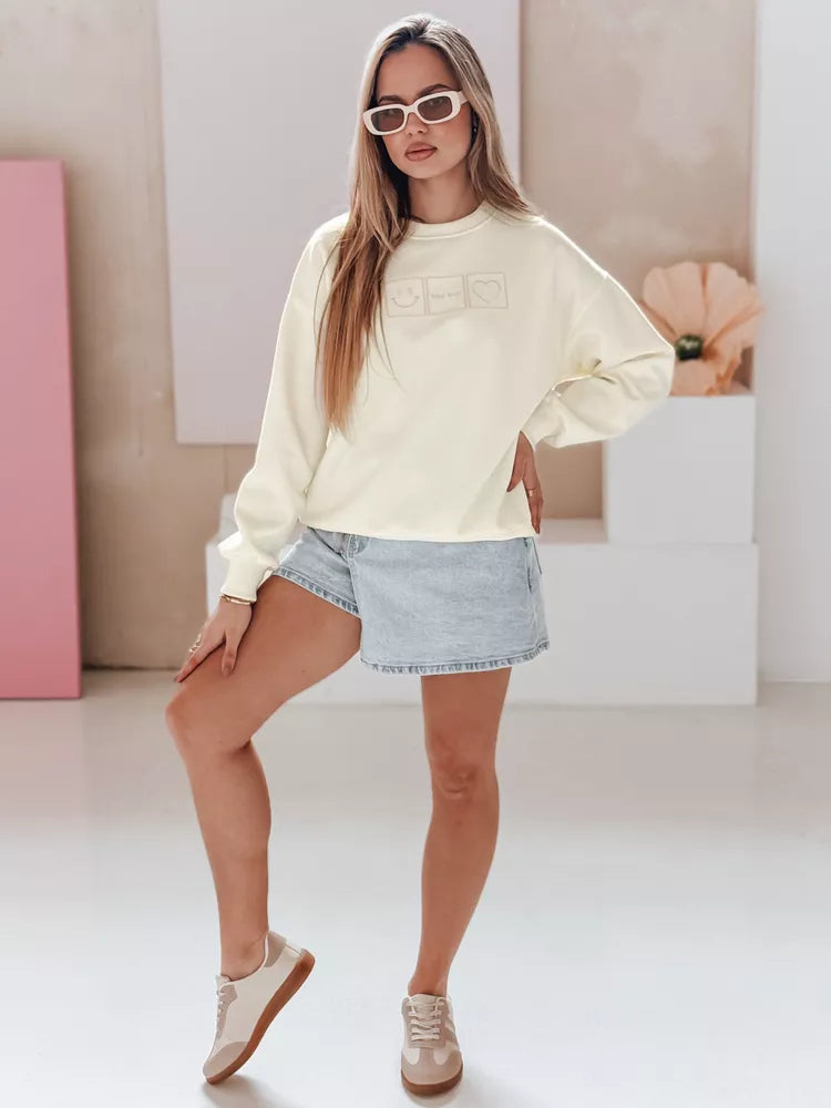 Moteriškas gelsvos spalvos džemperis Easy