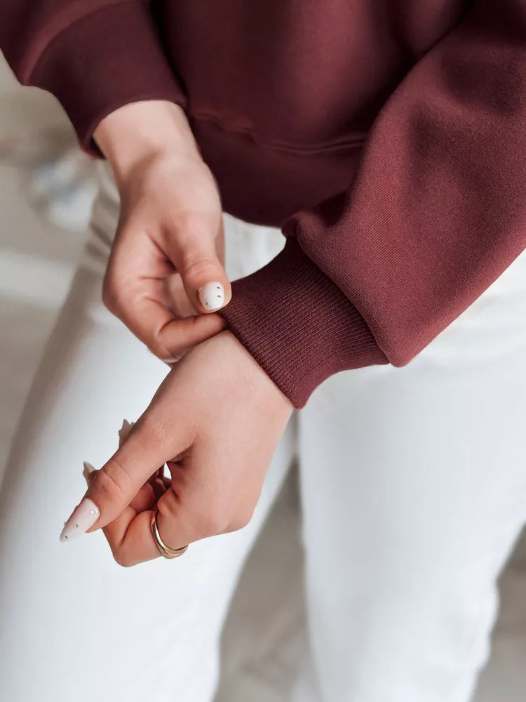 Moteriškas bordinis džemperis Trusty