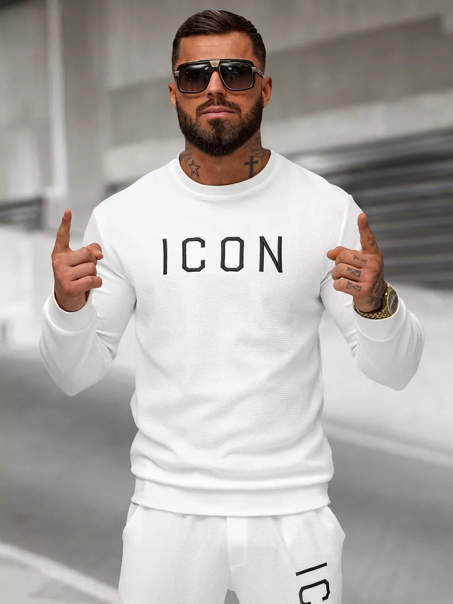 Vyriškas baltas džemperis Icon