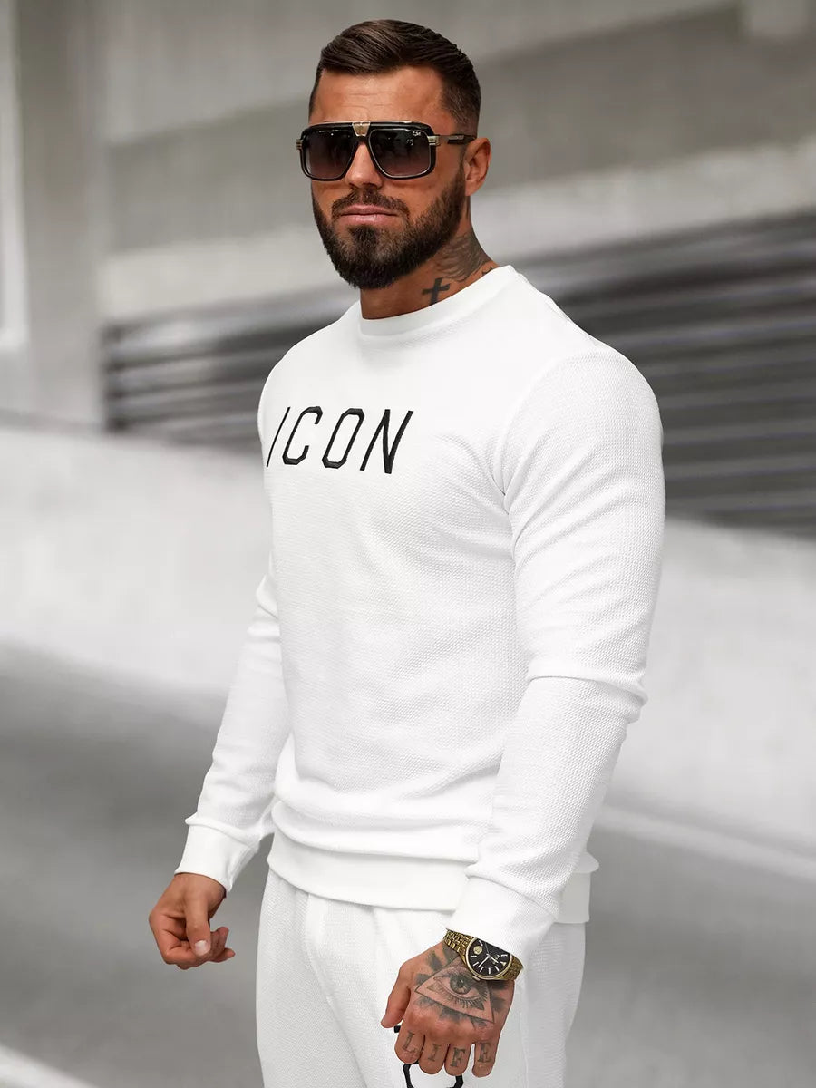 Vyriškas baltas džemperis Icon