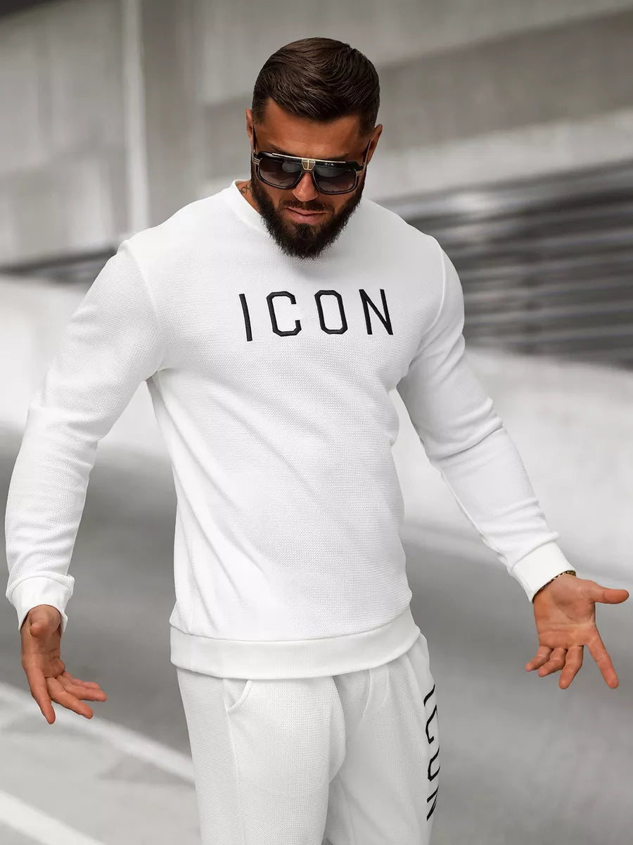 Vyriškas baltas džemperis Icon