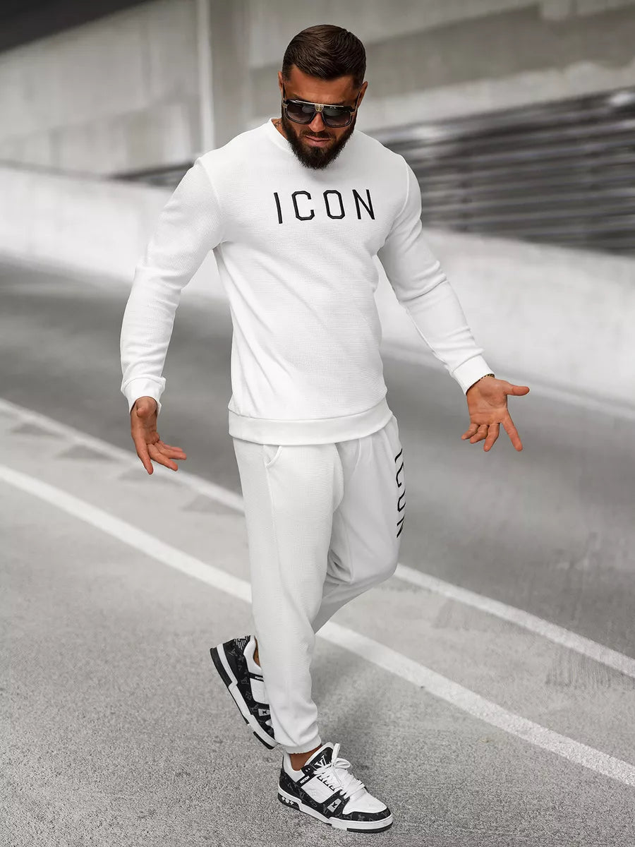 Vyriškas baltas džemperis Icon