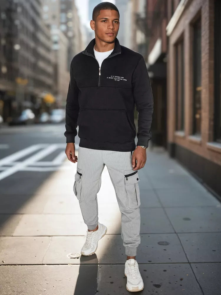 Juodas vyriškas džemperis Calvin