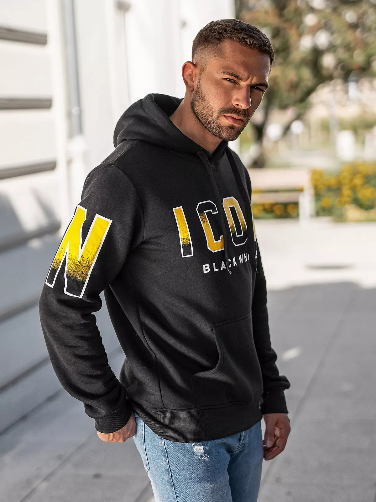 Vyriškas pilkos spalvos džemperis Icon2