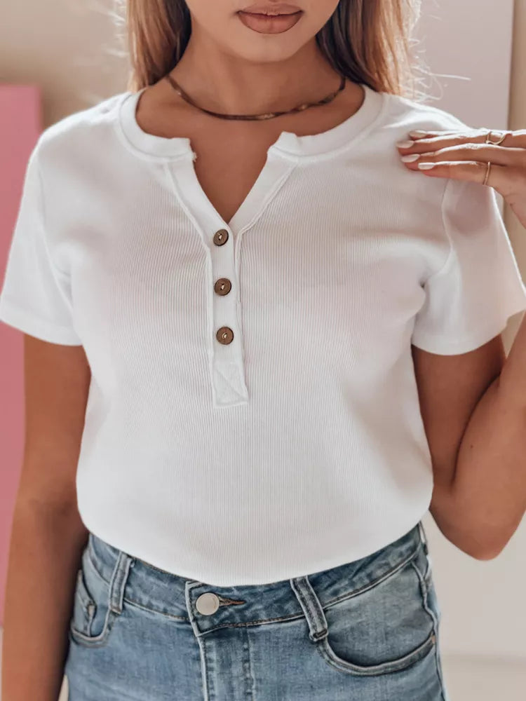 Moteriška baltos spalvos palaidinė Kiss Look