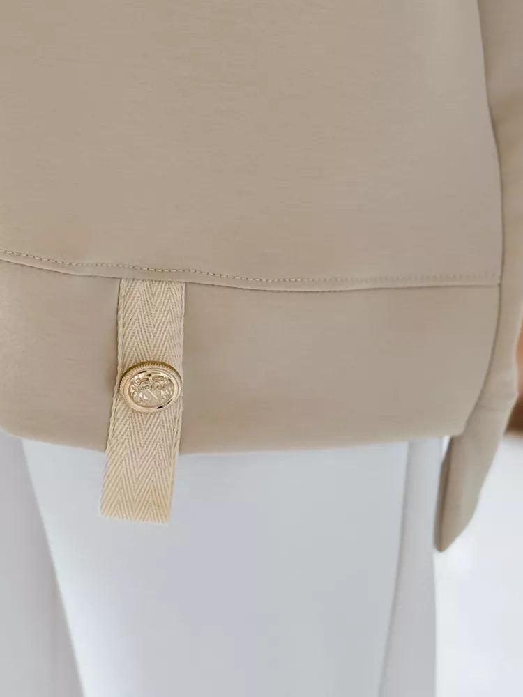 Moteriška oversize tipo rusvi marškinėliai Shine