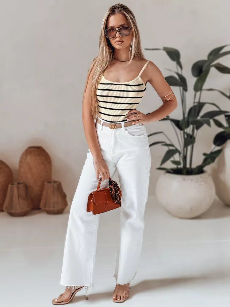 Moteriška rusva dryžuota glaustinukė Strip