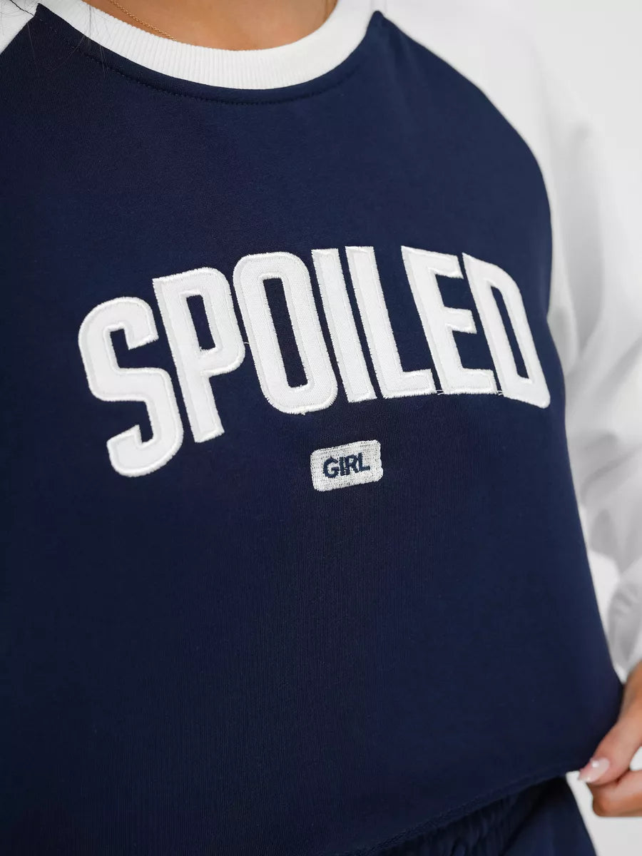 Moteriškias tamsiai mėlynas komplektas Spoiled