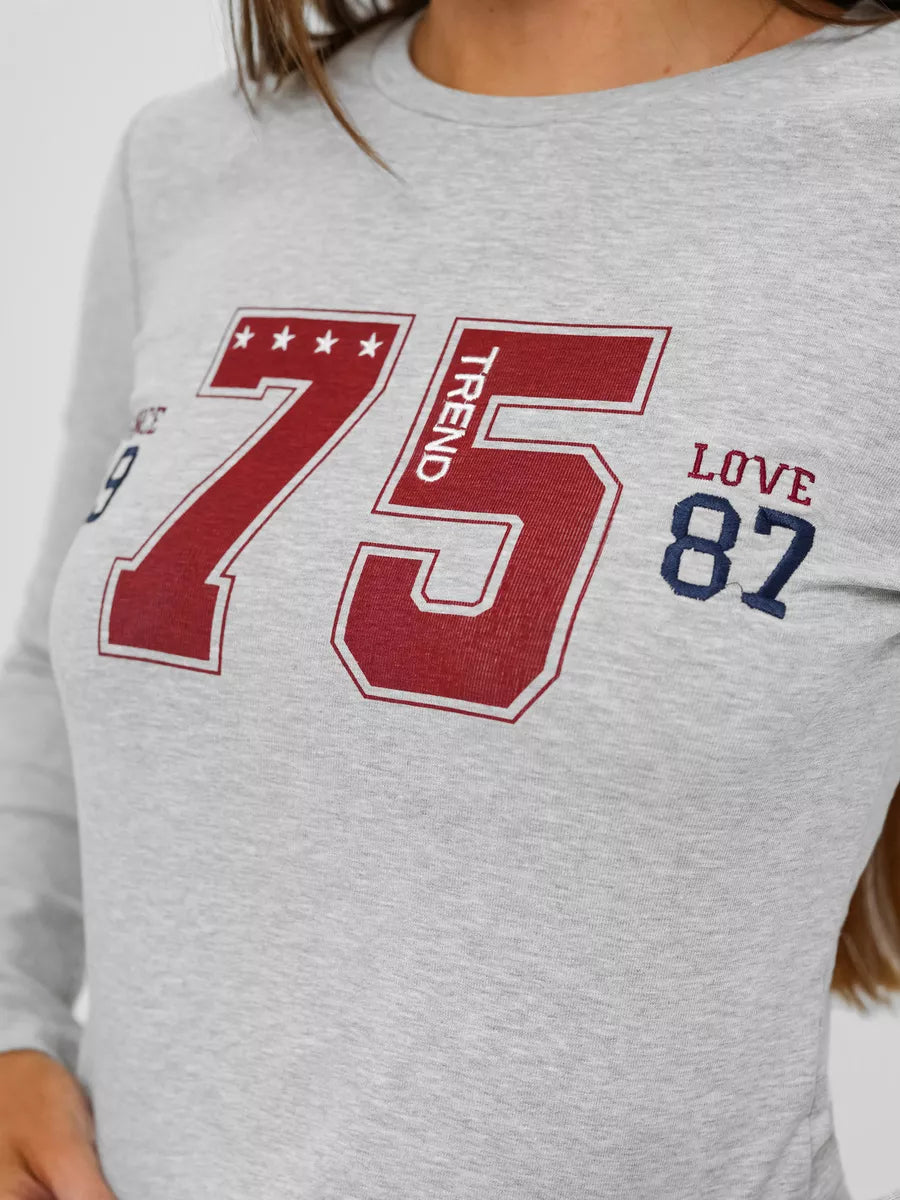 Moteriškos pilkos spalvos komplektas 75