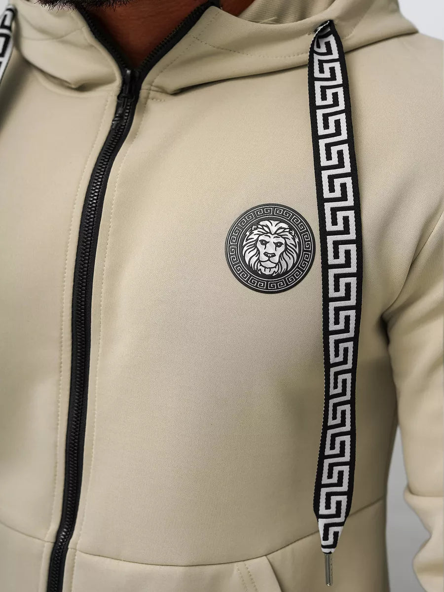 Vyriškas rusvas sportinio kostiumo komplektas Lion